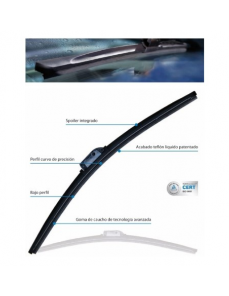 ESCOBILLA LIMPIAPARABRISAS TECNOCEM FLEX 24" 60Cm. Flexible