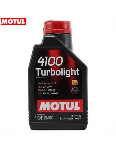 ACEITE MOTUL 4100 Turbolight 10W-40 1l.