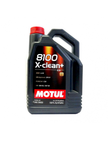 ACEITE MOTUL 8100 X-clean+ 5W-30 5L.