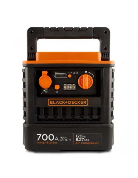 ARRANCADOR + COMPRESOR BLACK&DECKER 350 AMP CON BOLSA