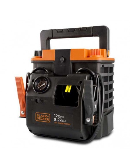ARRANCADOR + COMPRESOR BLACK&DECKER 350 AMP CON BOLSA