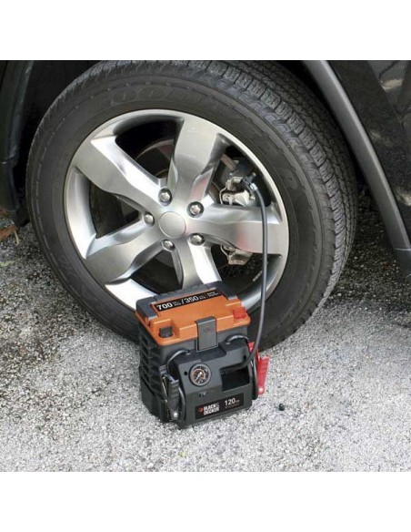 ARRANCADOR + COMPRESOR BLACK&DECKER 350 AMP CON BOLSA