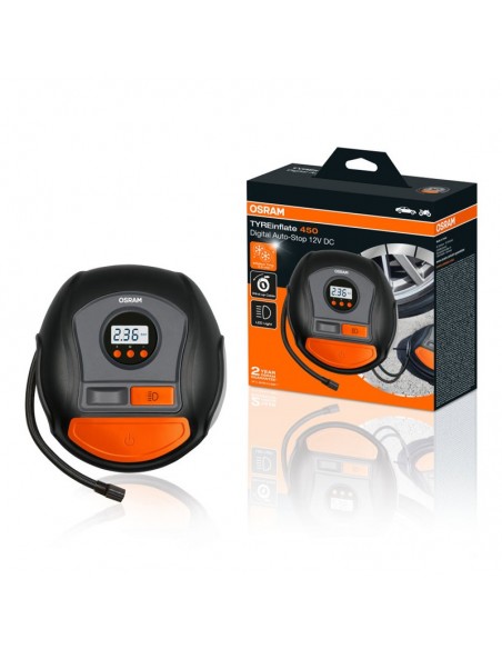 Inflador neumáticos OSRAM con pantalla digital