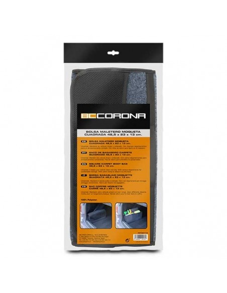 BOLSA DE MALETERO DE MOQUETA 48,5 x 23 x 13 CM
