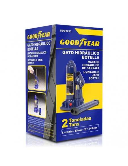 GATO HIDRÁULICO DE BOTELLA GOOD YEAR 2 TONELADAS