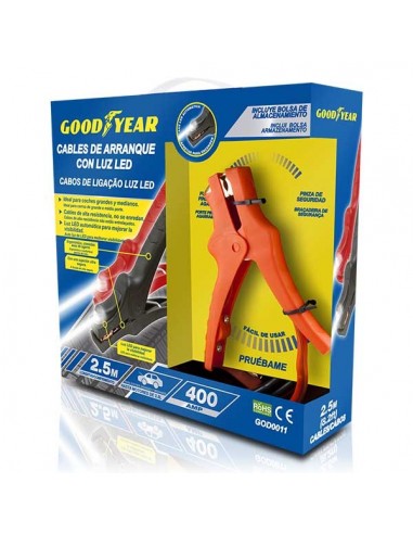 CABLES DE ARRANQUE CON LUZ LED 400 AMP / 20 MM...