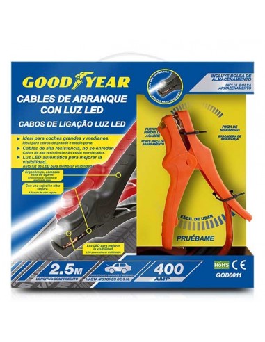 CABLES DE ARRANQUE CON LUZ LED 400 AMP / 20 MM...