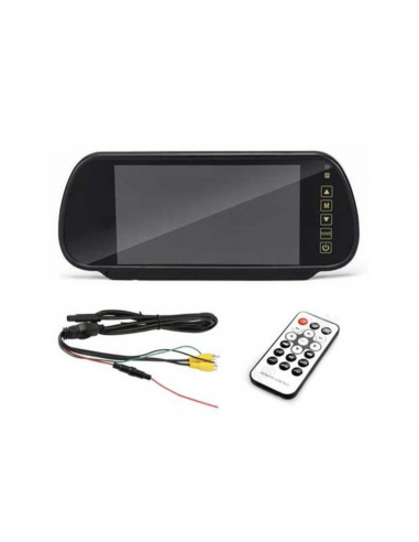 Espejo con monitor entrada cámara parking