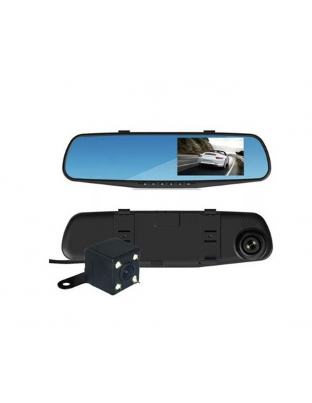 Espejo con pantalla + cámara DVR