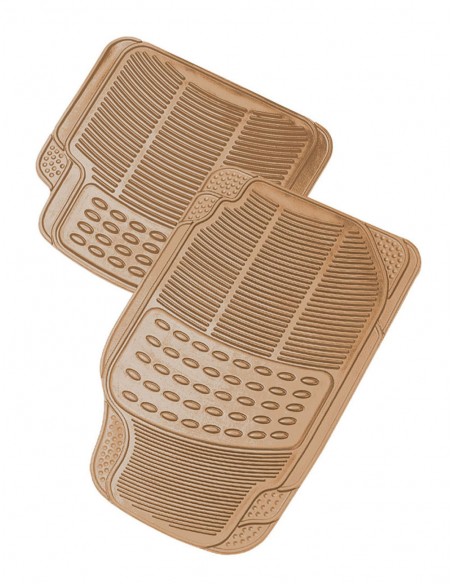 Alfombra PVC - ALASKA - NEGRO-BEIGE-GRIS