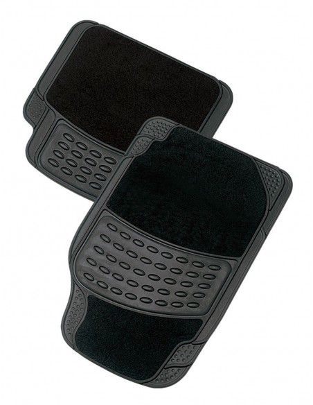 Alfombra PVC/Moqueta - PARIS - NEGRA-BEIGE-GRIS