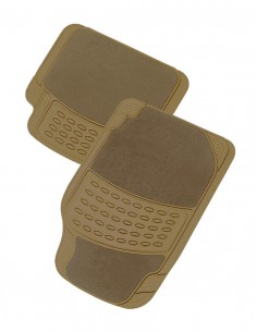 Alfombra PVC/Moqueta - PARIS - NEGRA-BEIGE-GRIS 2