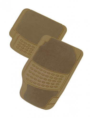 Alfombra PVC/Moqueta - PARIS - NEGRA-BEIGE-GRIS