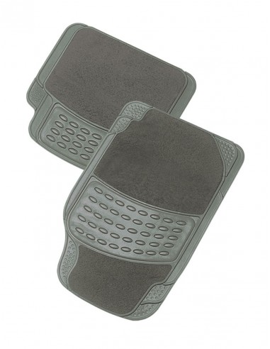 Alfombra PVC/Moqueta - PARIS - NEGRA-BEIGE-GRIS