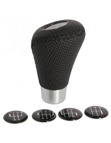 POMO CAMB.LEATHER "CAMBIOS MARCHA".NEGRO/NEGRO