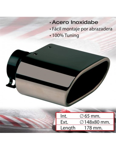 COLA ESCAPE DTM-2 "GUN METAL" RECTANGULAR BISELADA