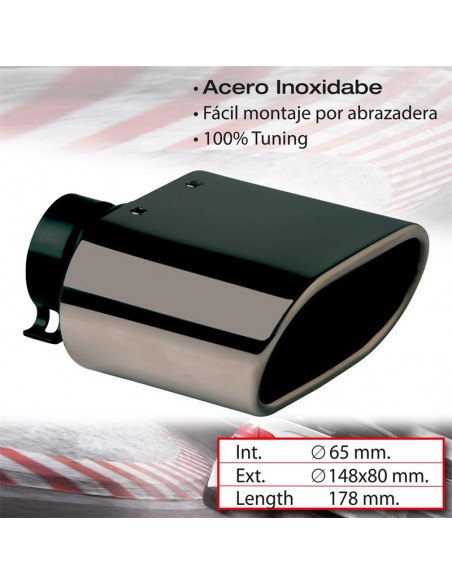 COLA ESCAPE DTM-2 "GUN METAL" RECTANGULAR BISELADA