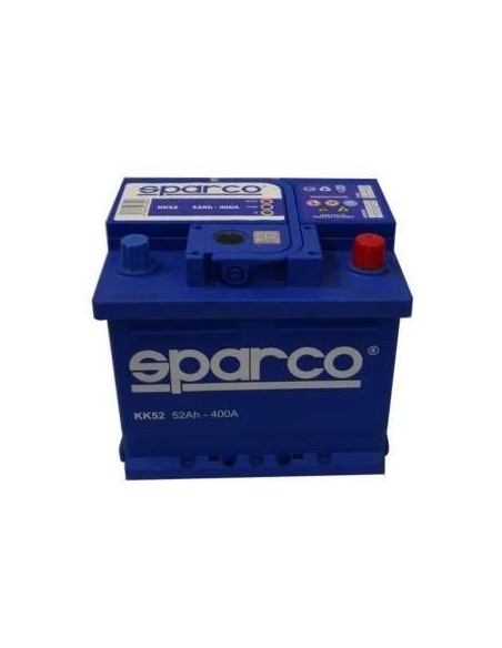 BATERIA SPARCO 52Ah. 400amp.