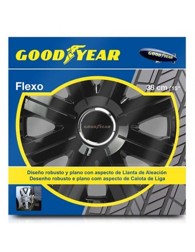 TAPACUBOS GOOD YEAR FLEXO 10 NEGRO 15"