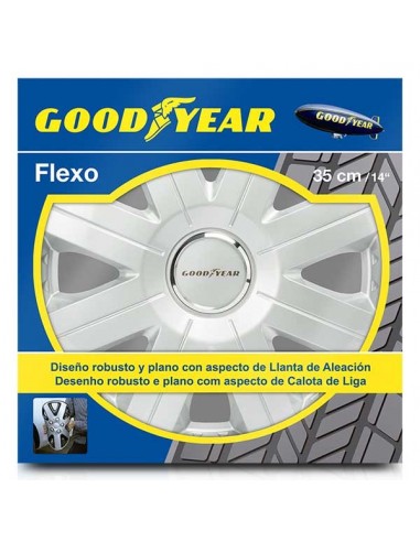 TAPACUBOS GOOD YEAR FLEXO 20 PLATA 14"