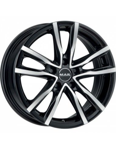 LLANTA SENCO MAK MILANO BLACK & RED 16X 6,5