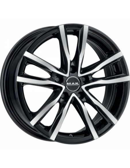 LLANTA SENCO MAK MILANO BLACK & RED 16X 6,5