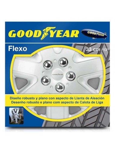 TAPACUBOS GOOD YEAR FLEXO 50 PLATA 13"