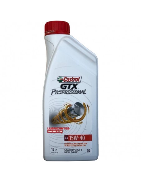 ACEITE CASTROL GTX 15W40 1L.