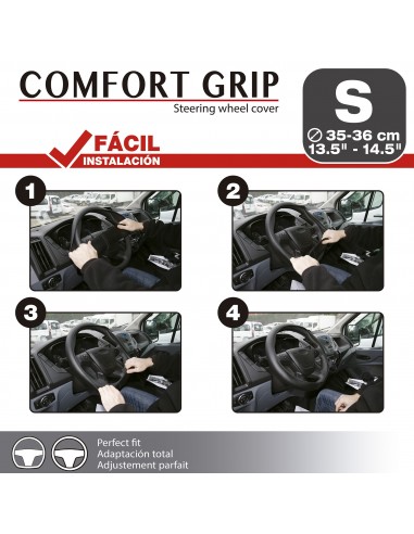 FUNDA VOLANTE BLACK PERFORADA de 35 a 41cm.