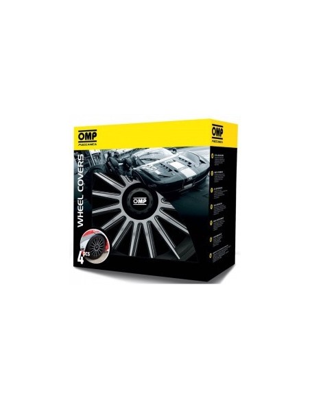 Tapacubos OMP Magnum Speed Black/Silver