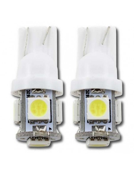 2 Bombillas Con LED Luces de Posición/Luces Posición Blanco para