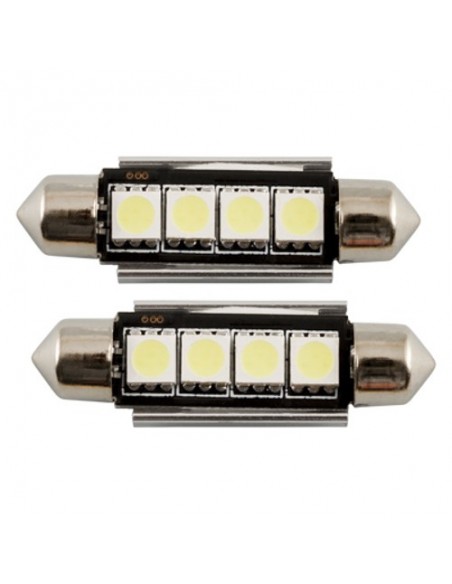 BOMBILLA BLANCA PLAFONIER 4 LEDS 42 MM HP CAN-BUS