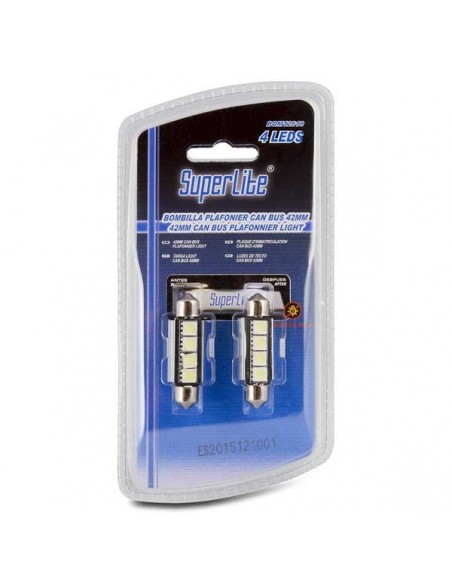 BOMBILLA BLANCA PLAFONIER 4 LEDS 42 MM HP CAN-BUS